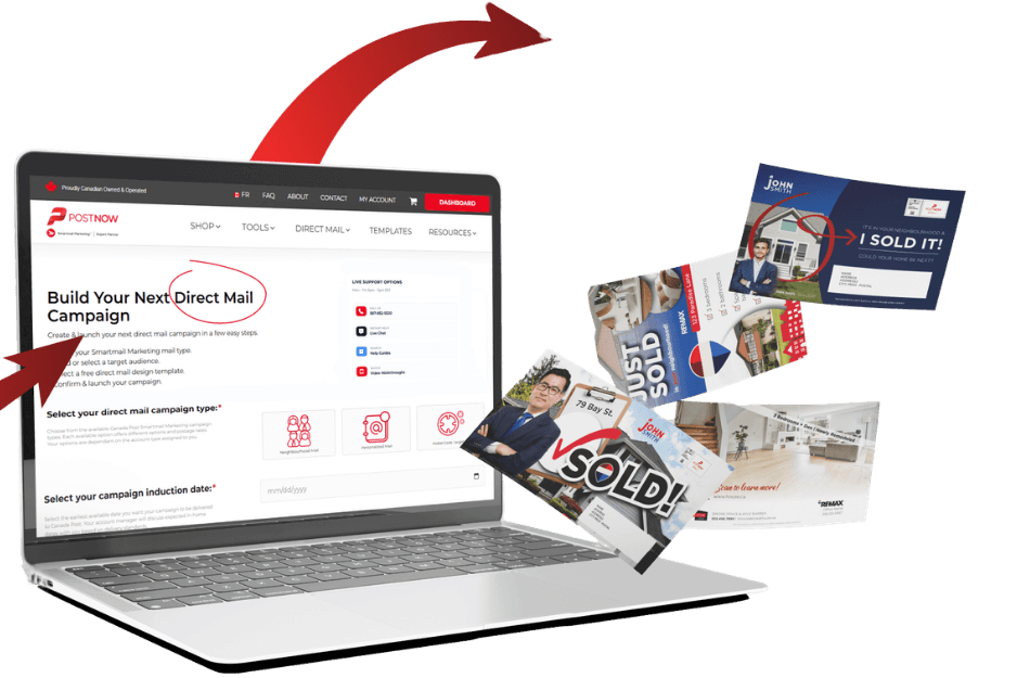PostNow Direct Mail Platform Dashboard